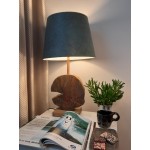 Lempa iš medžio su gaubtu „Blue moon“